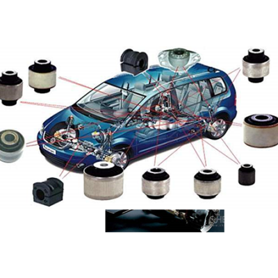 Bushing suspension steering connection type